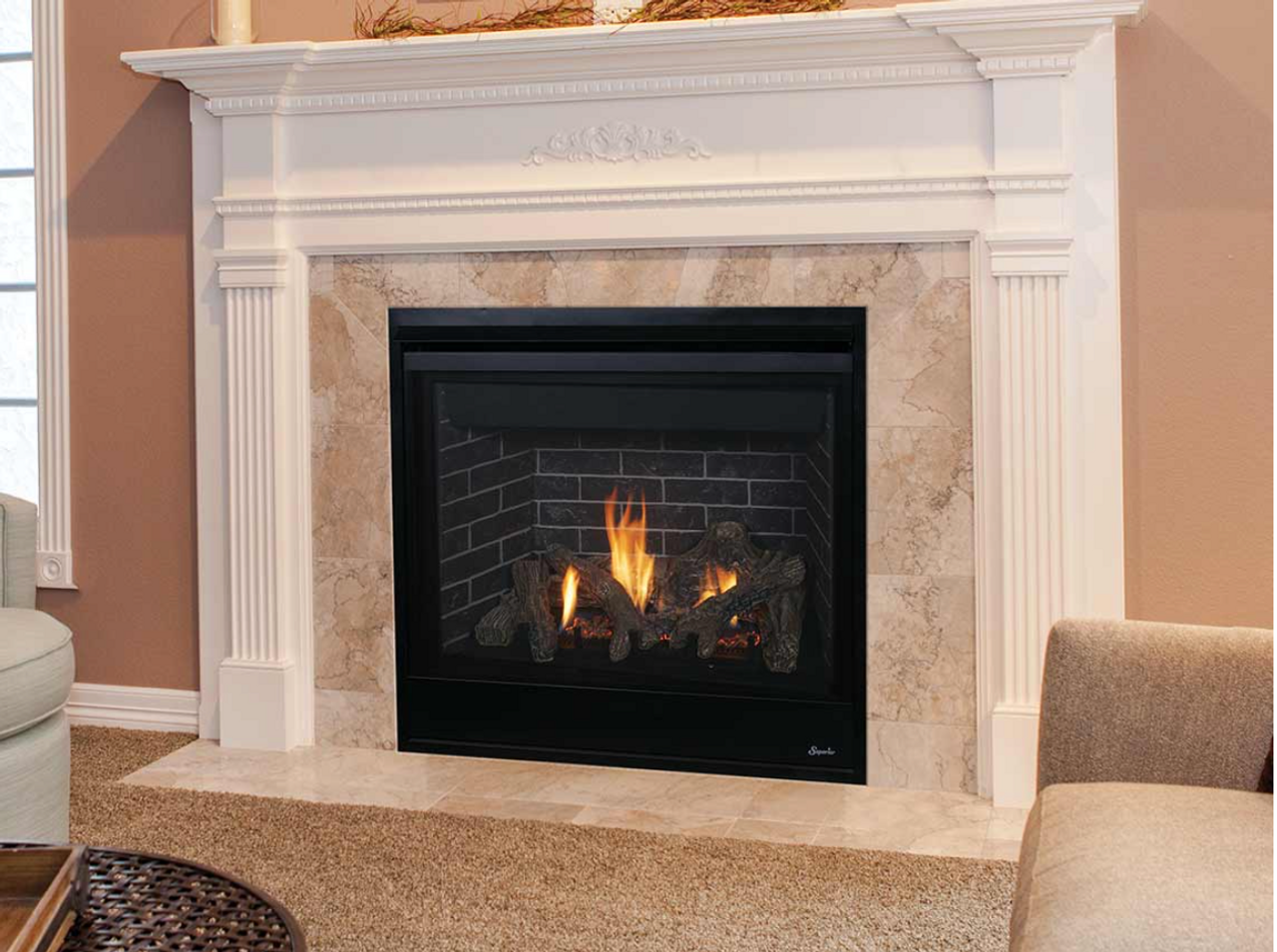 Superior DRT3000 Series 40 Direct Top/Rear Vent Gas Fireplace - DRT3035D