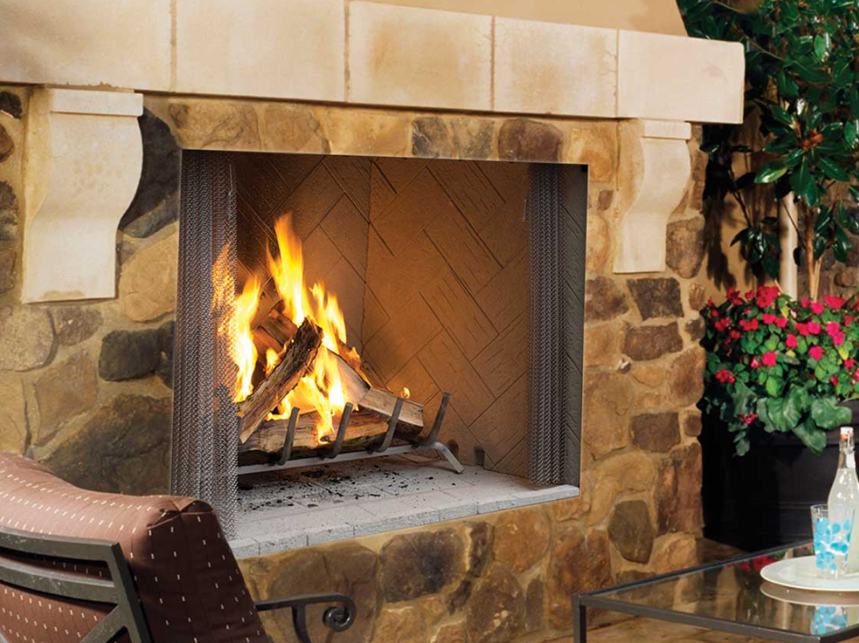 Superior WRE4500 Series 42 Outdoor Wood-Burning Fireplace - WRE4542WS(WH)