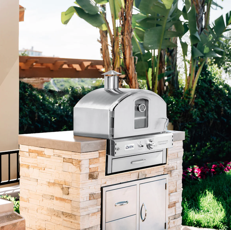 Summerset Grills Abdeckung Für Pizzaofen – Deluxe, Schwarz, 100% Wasserdicht, UV-geschützt, Modell GRILLCOV-OVBI