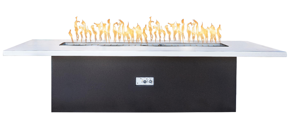 The Outdoor Plus Newport 120" Fire Table, Powder Coated - OPT-NPTTPC120