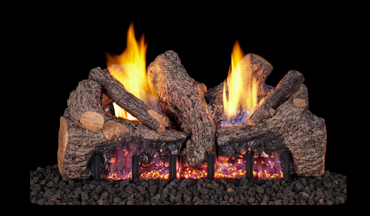 Real Fyre Foothill Oak 24" G19 Series Vent-Free Gas Log Set - FTO-24