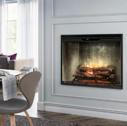 Dimplex Revillusion 36" Portrait Built-In Electric Firebox - RBF36P(WC)-FG