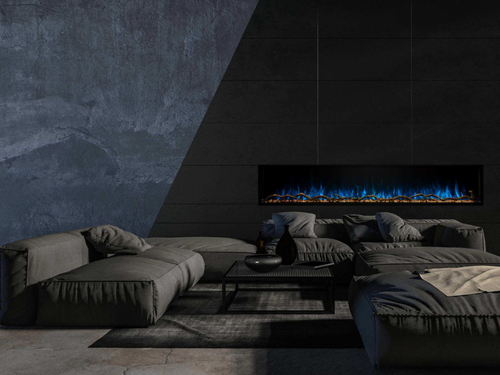 Modern Flames Landscape Pro Slim 96" Built-In Electric Fireplace - LPS-9614