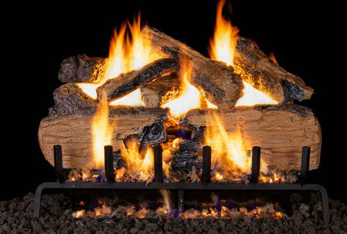 Real Fyre Charred Split Standard Vented Gas Log Set - CHS