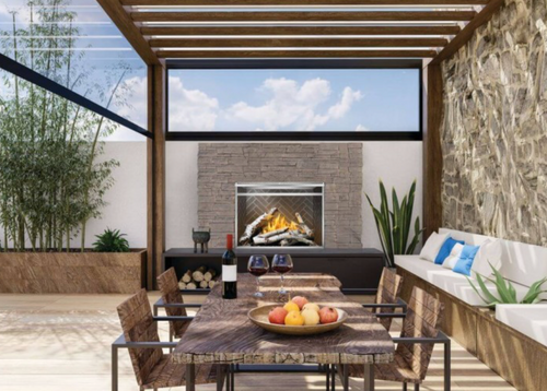 Napoleon Riverside 42" Clean Face Outdoor Gas Fireplace - RSS42NE