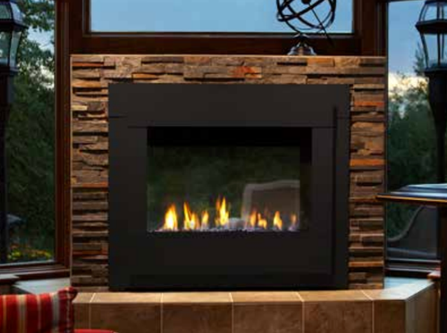 Majestic Twilight Modern 36" Indoor/Outdoor See-Through Gas Fireplace