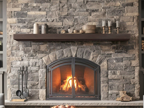 Lexington Hearth Flat Sawn Beam Non-Combustible Mantel - Mod Living Spaces