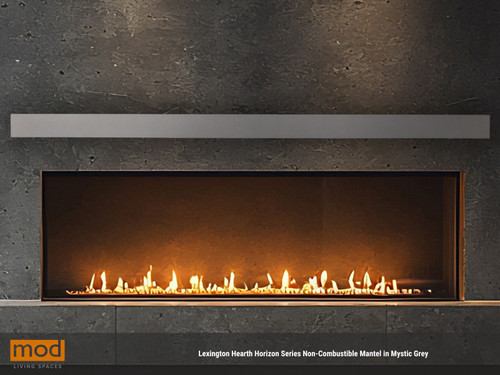 Lexington Hearth Horizon Series Non-Combustible Mantel Shown in Mystic Grey