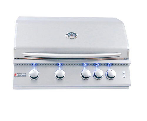 RCS Premier "L" Series 32" Built-In Gas Grill w/ LED Lights - RJC32AL