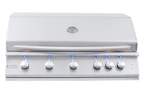Renaissance Cooking Systems Premier 40" Built-In Gas Grill w/ LED Lights - RJC40AL