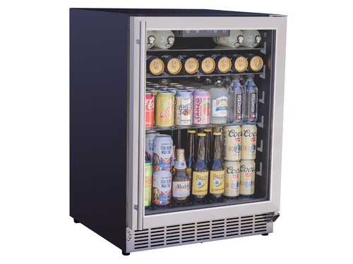 AMD-RFR-24G 24" Outdoor Rated Refrigerator with Reversible Glass Door | Mod Living Spaces