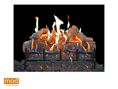 Grand Canyon Glowfire 30" Arizona Weathered Oak Charred Vented Log Set