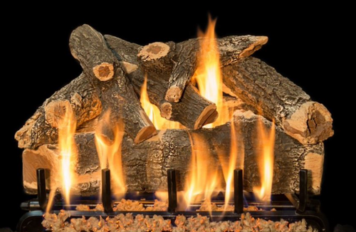 Grand Canyon 2-Burner Series 24" Arizona Weathered Oak Vented Gas Log Set - AWO24LOGS
