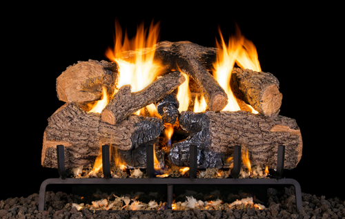 Real Fyre Charred Angel Oak 30" G45 Series Standard Vented Gas Log Set - CHNA-30-G45