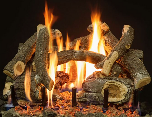 Grand Canyon 2-Burner Series 24" Arizona Weathered Oak Charred Vented Gas Log Set
