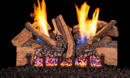 Real Fyre Foothill Split Oak 24" Outdoor Vent-Free Gas Log Set - FTSO-24-OD