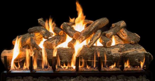 Grand Canyon Jumbo Series 42" Arizona Weathered Oak Vented Gas Log Set - JUMBOAWO42LOGS