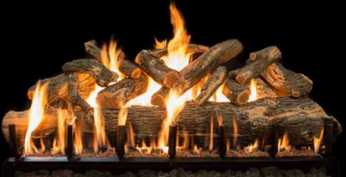 Grand Canyon Jumbo Series 60" Arizona Weathered Oak Vented Gas Log Set - JUMBOAWO60LOGS