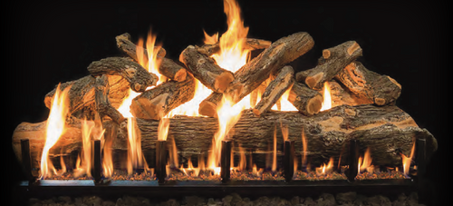 Grand Canyon Jumbo Outdoor Series 60" Arizona Weathered Oak Vented Gas Log Set - JUMBOAWO60LOGS-SS