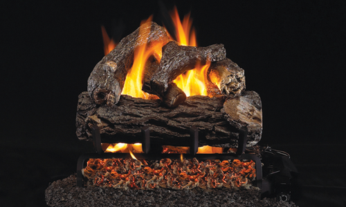 Real Fyre Golden Oak Designer Plus 60" Standard Outdoor Vented Gas Log Set - RDP-60-OD