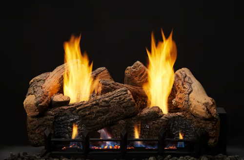 Monessen Berkley Oak Series 30" Ceramic Fiber Vent-Free Gas Log Set - BO30-F