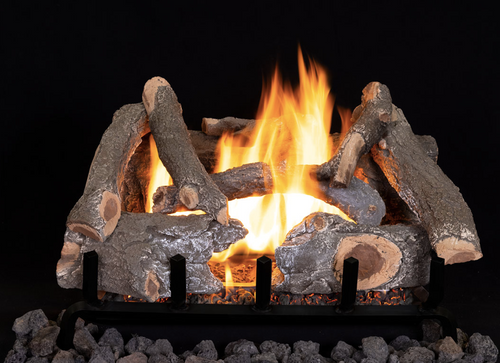 Superior Ozark Charred Oak 30" Dual-Flame Vented Log Set - OZARKCHARRED30