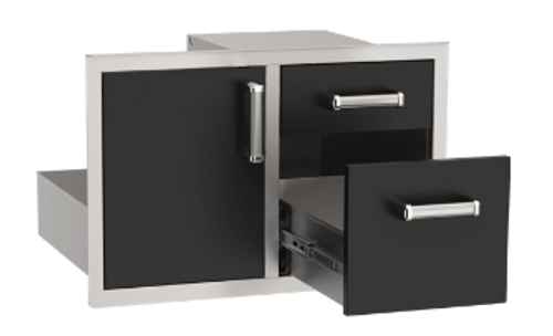 Fire Magic Echelon Black Access Door with Double Door Combo - 53810BSC