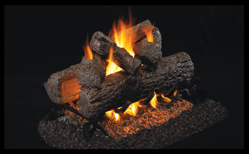 Real Fyre Golden Oak Classic Series 36" G45-2 Vented Standard See-Thru Gas Log Set - R-2-36