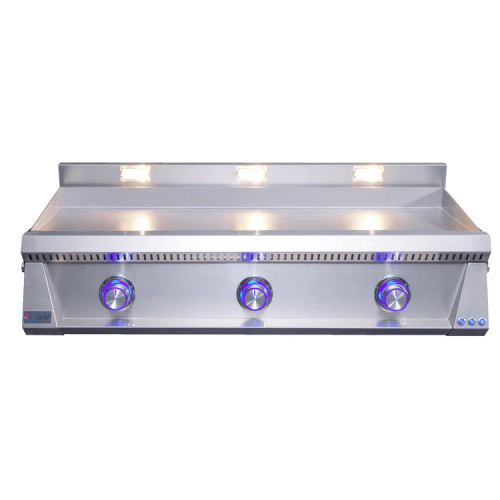 Le Griddle Pro Series 41" 3-Burner Gas Griddle (with Interior Lights) - OML105P3