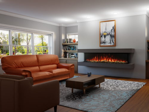 Modern Flames Landscape Pro Multi 68" Studio Suites Wall Mount Floating Mantel - WMC-68LPM