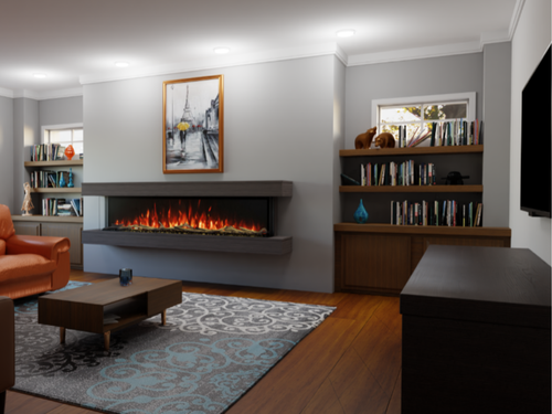 Modern Flames Landscape Pro Multi 80" Studio Suites Wall Mount Floating Mantel - WMC-80LPM