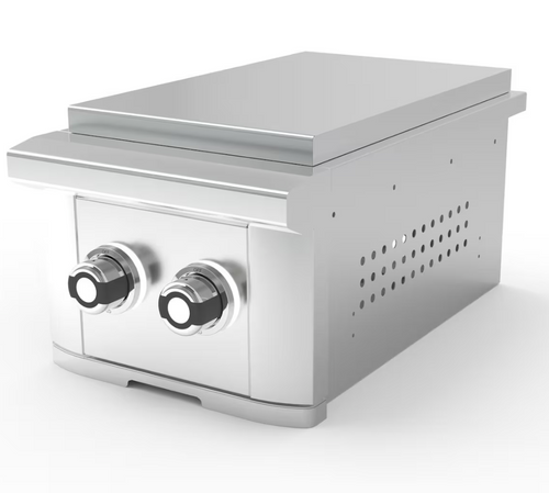 Wildfire 14" Ranch Pro Double Side Burner 304 SS - WFDBLSBRN-SS-XX