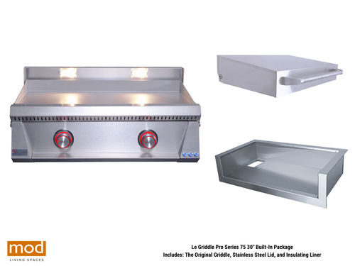 Le Griddle Pro Series 75 30" Built-In Griddle Package | Mod Living Spaces