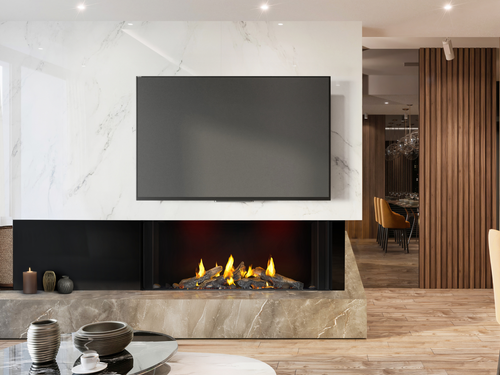 Napoleon Tall Bay Luxuria 50" 3-Sided Direct Vent Gas Fireplace - Mod Living Spaces