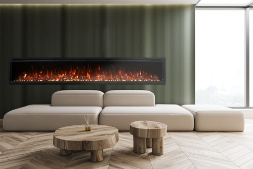 Modern Flames Spectrum Slimline 100" Electric Fireplace - SPS-100B