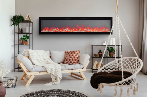 Napoleon Entice 72" Wall Hanging Electric Fireplace - NEFL72CFH-1