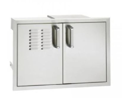 FireMagic Premium Double Access Doors with Tank Tray, Louvers and Dual Drawers (21 x 30) - 53930SC-12T