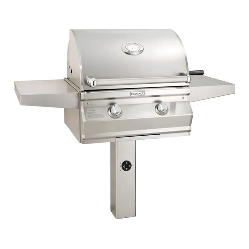 Fire Magic Choice Multi-User Accessible CMA430s In Ground Post Mount Grills with Analog Thermometer, NG - CMA430s-RT1N-G6