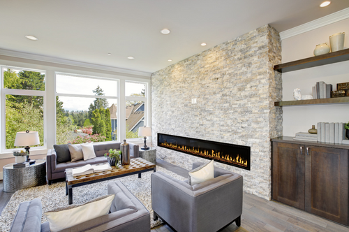 Modern Flames Orion Slim 100" Linear Heliovision Fireplace - OR100-SLIM