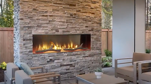 Majestic Lanai 60" Outdoor Linear Fireplace