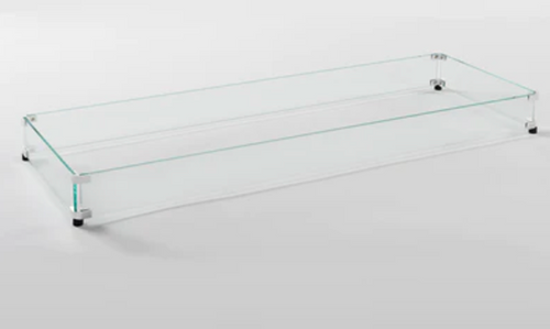 Outdoor GreatRoom 12" x 64" Linear Glass Wind Guard - GLASS GUARD-1264