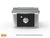 Wildfire Ranch Pro 15" Black Stainless Steel Side Griddle with Stainless Steel Knobs