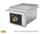 Wildfire Ranch Pro 15" Black Stainless Steel Side Griddle with Brushed Bronze Knobs