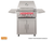 TrueFlame 25" Gas Grill with Optional Freestanding Cart