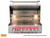 TrueFlame 32" Built-In Gas Grill with LED Lighting and Infrared Backburner