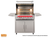 TrueFlame 32" Freestanding Gas Grill with LED Lighting and Infrared Backburner
