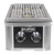 Wildfire Ranch PRO Double Side Burner, Black 304 Stainless Steel - WFDBLSBRN-BSS-LP