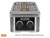 Wildfire Ranch Pro 14" Black Stainless Steel Double Side Burner with Chrome Black Knobs