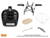 Primo Oval Large 300 All-In-One Package Includes:
Oval Large Grill, Cradle, Side Shelves, Heat Deflectors, Heat Deflector Grate, Ash Tool & Grate Lifter