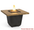 American Fyre Designs Reclaimed Wood Cosmopolitan Square Chat Height Firetable - 640-BA-xx-M2xC